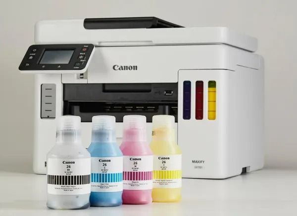 Canon MAXIFY GX7050 – Eco-Friendly and cost-conscious compact 4-in-1 business printer (refillable ink tanks, designed)